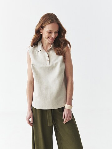 TATUUM Blouse in Beige: front
