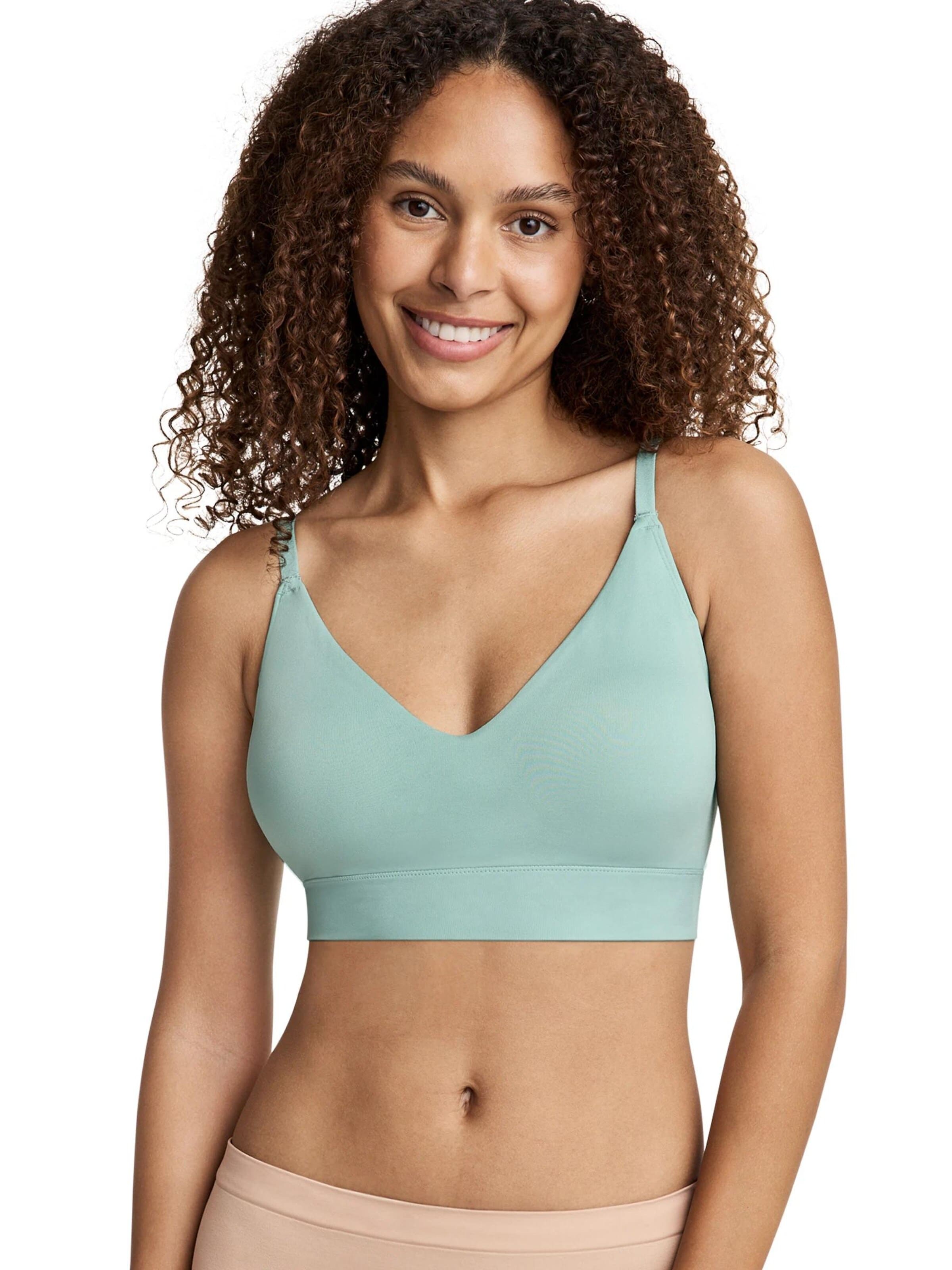 JOCKEY Bralette Sports Bra 'Seamfree™ Light Lift Bralette' in Green: front