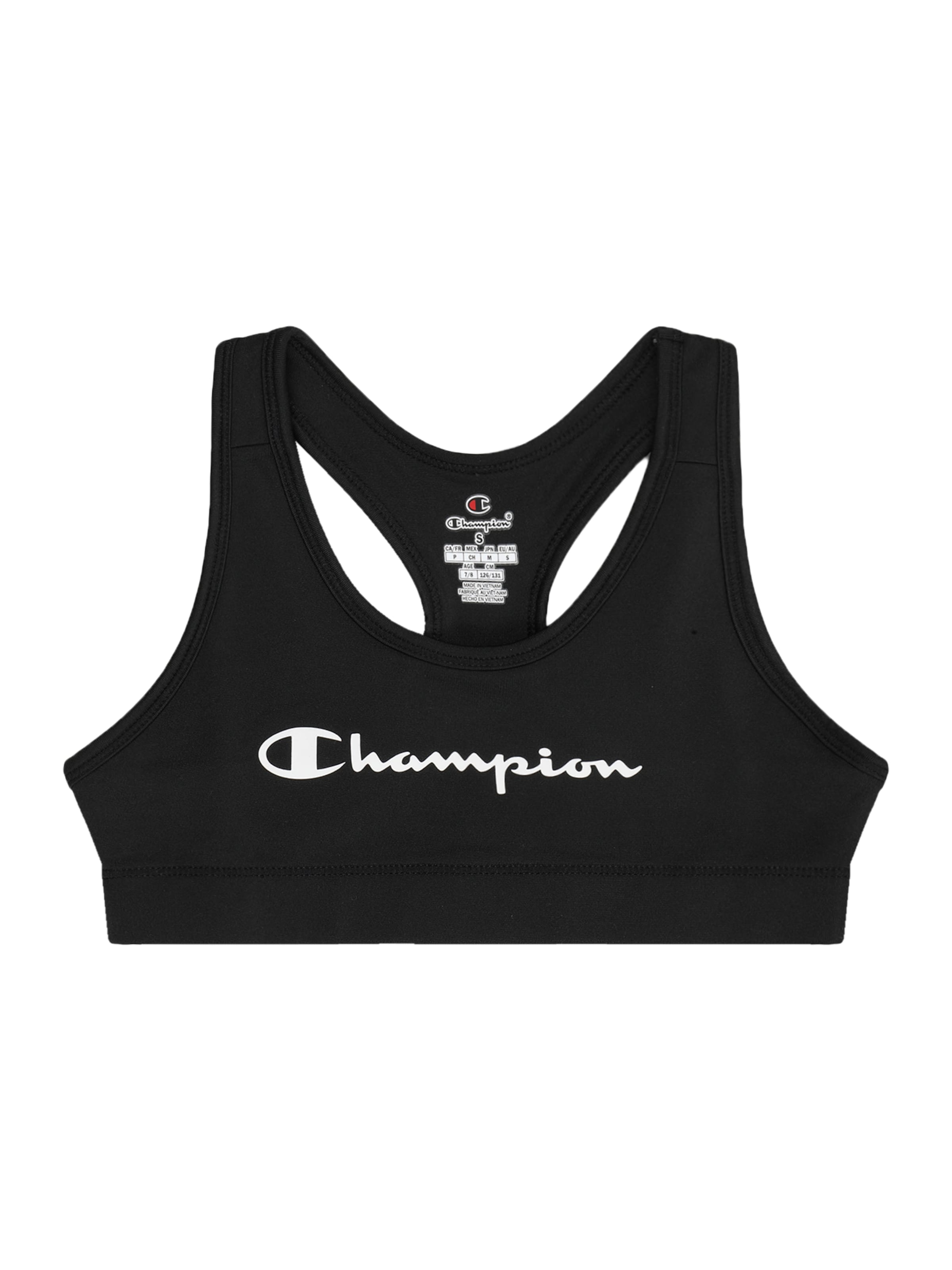 Champion Authentic Athletic Apparel Õlapaelteta topp Rinnahoidja, värv must: eest vaates