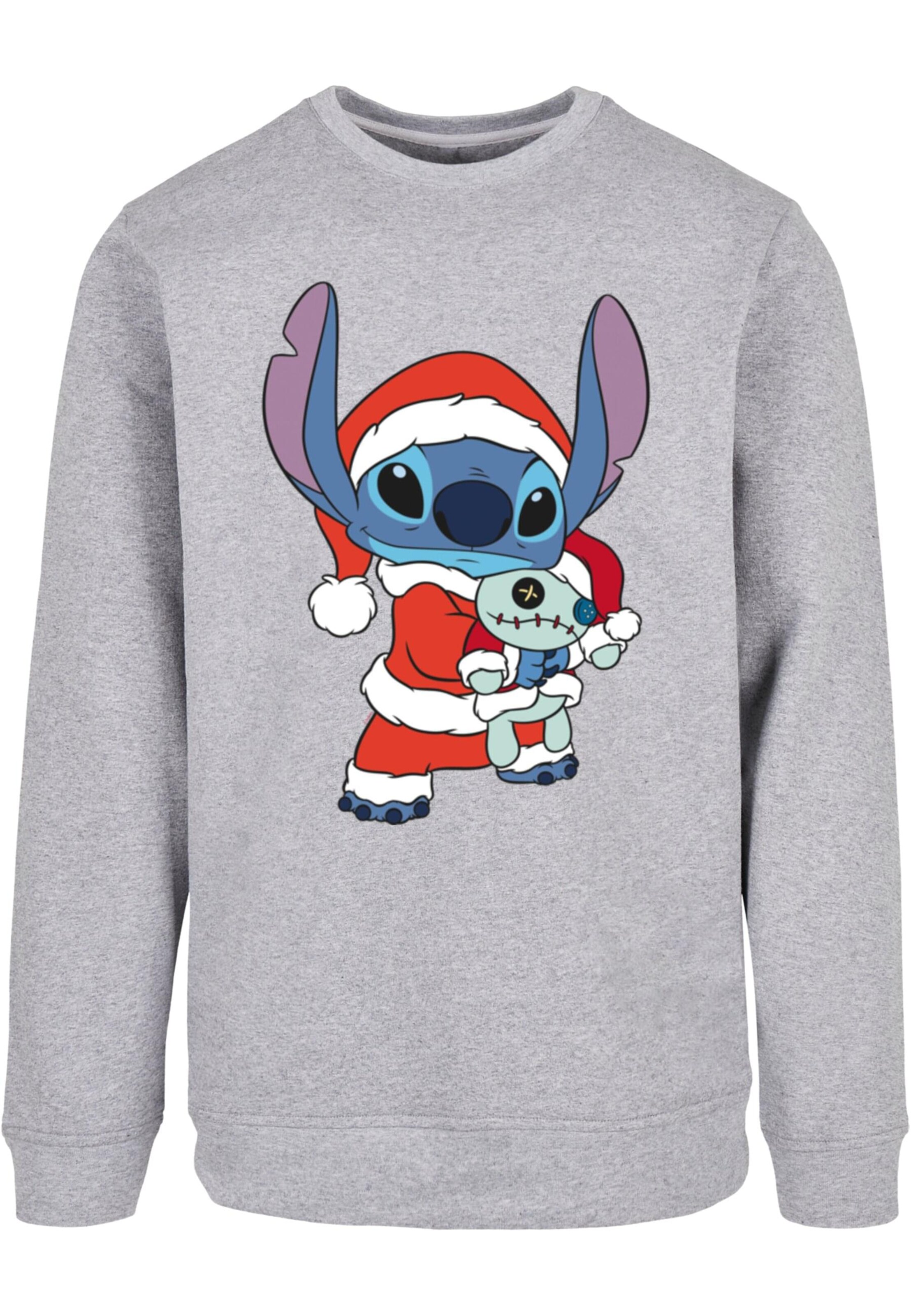 ABSOLUTE CULT Sweatshirt 'Lilo And Stitch - Christmas' in Grau: Vorderseite