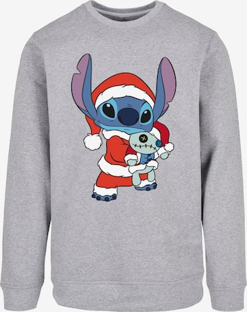 Felpa 'Lilo And Stitch - Christmas' di ABSOLUTE CULT in grigio: frontale