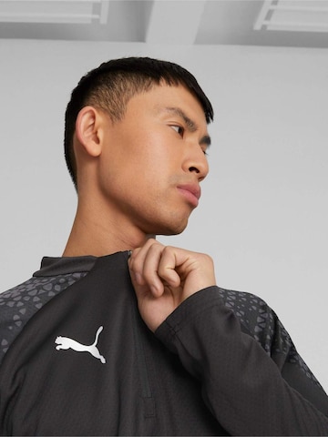 PUMA Shirt 'Puma Teamcup 14 Zip Sweatshirt' in Zwart