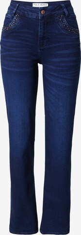 PULZ Jeans Slimfit Jeans 'CARLA' in Blau: predná strana