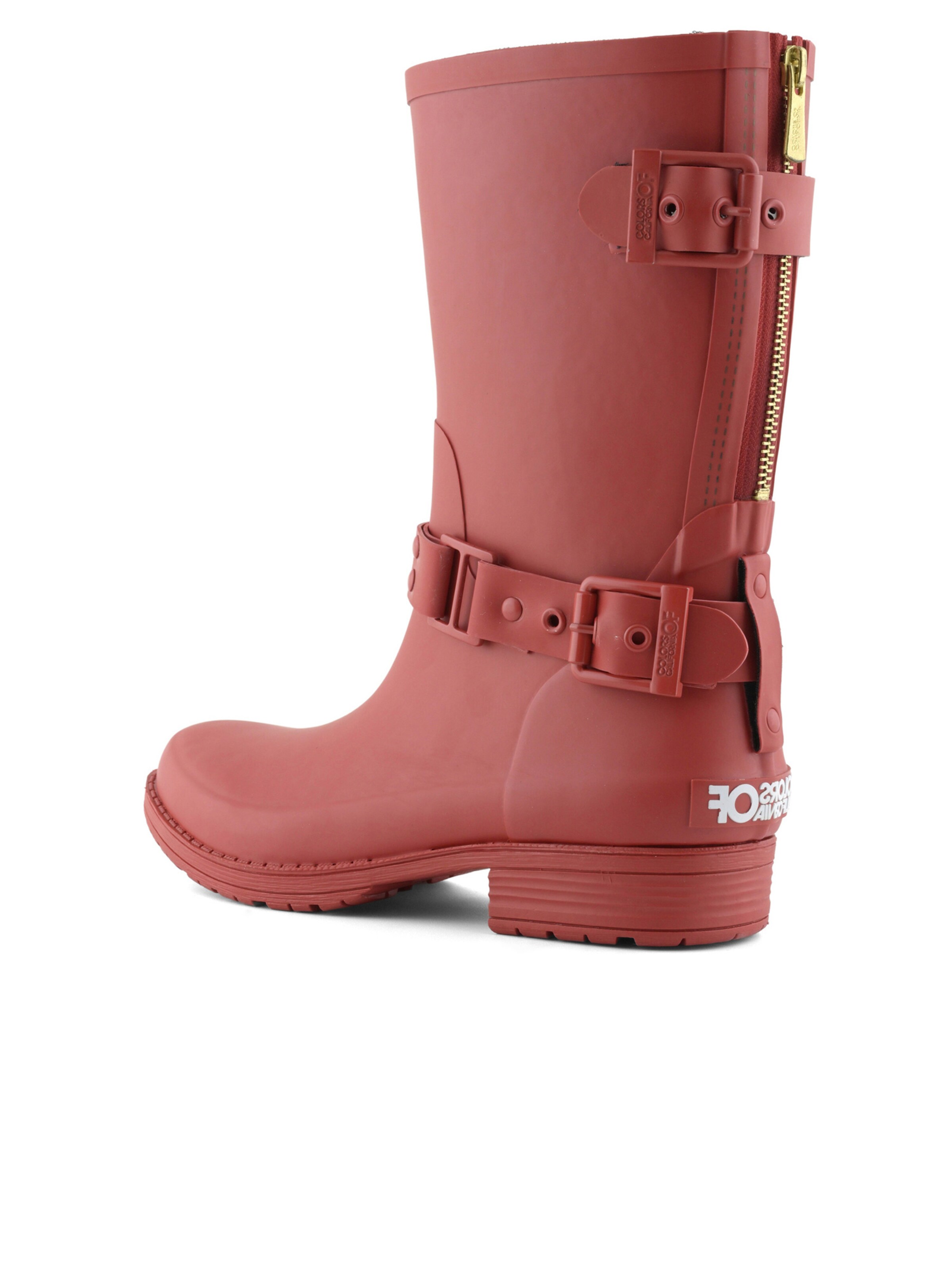 Stivale di gomma 'Wellies' di COLORS OF CALIFORNIA in rosso: dietro