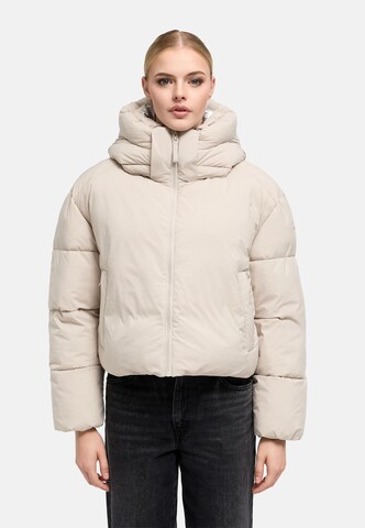 MARIKOO Winterjas 'Zilvaa 16' in Beige: voorkant