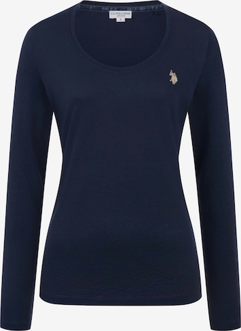 T-shirt U.S. POLO ASSN. en bleu : devant