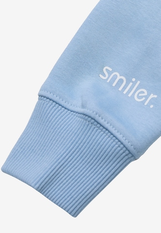 smiler. Sweatshirt 'Happy' in Blauw