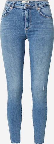 Skinny Jean Tally Weijl en bleu : devant