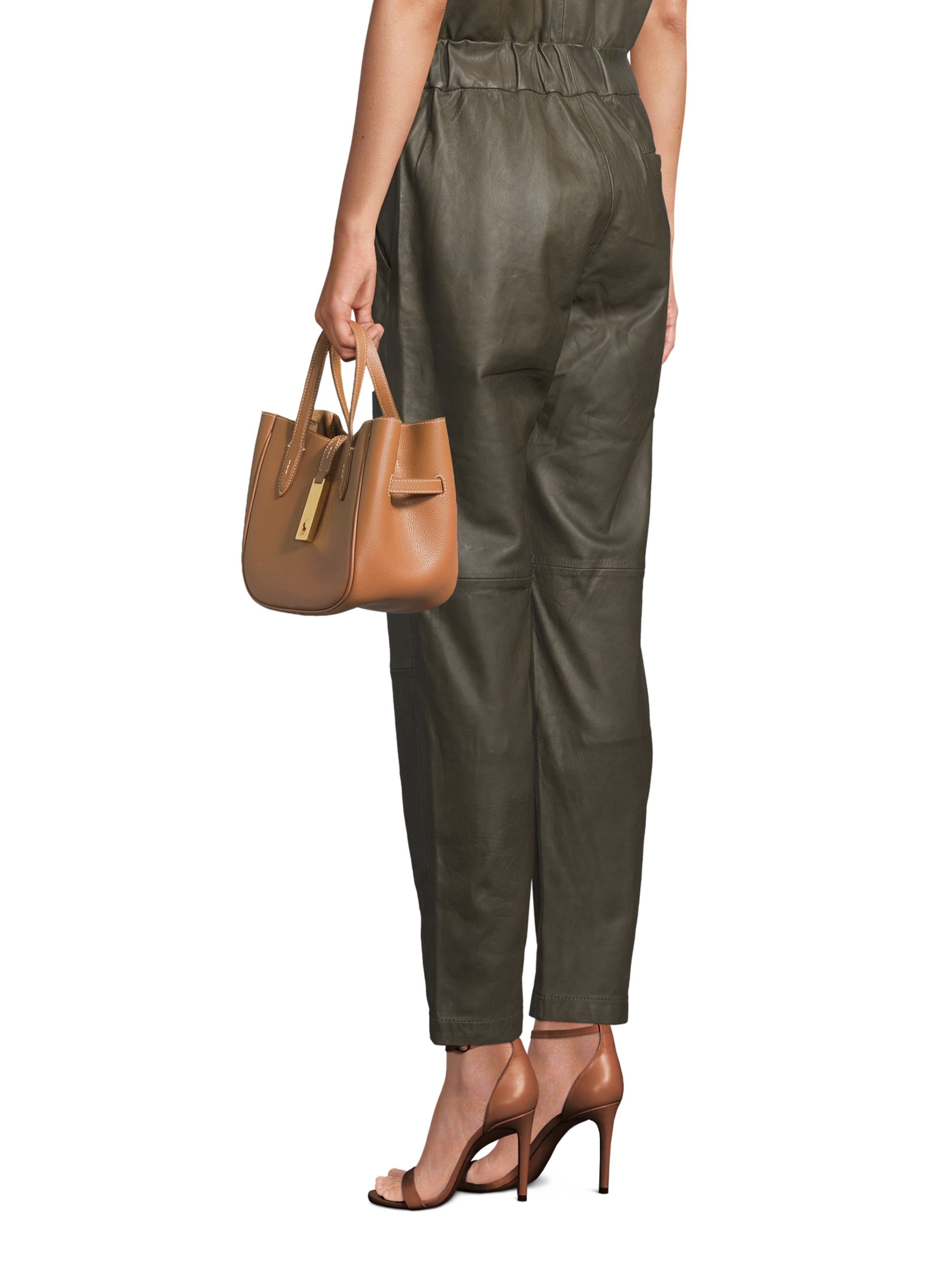 Polo Ralph Lauren Torba na ramię w kolorze brązowy: przód