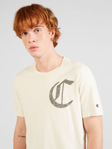 Champion Authentic Athletic Apparel T-shirt 'Pop Punk' i beige