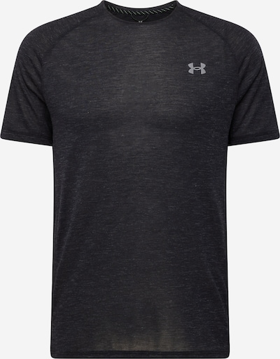 UNDER ARMOUR Sportshirt in schwarzmeliert / weiß, Produktansicht