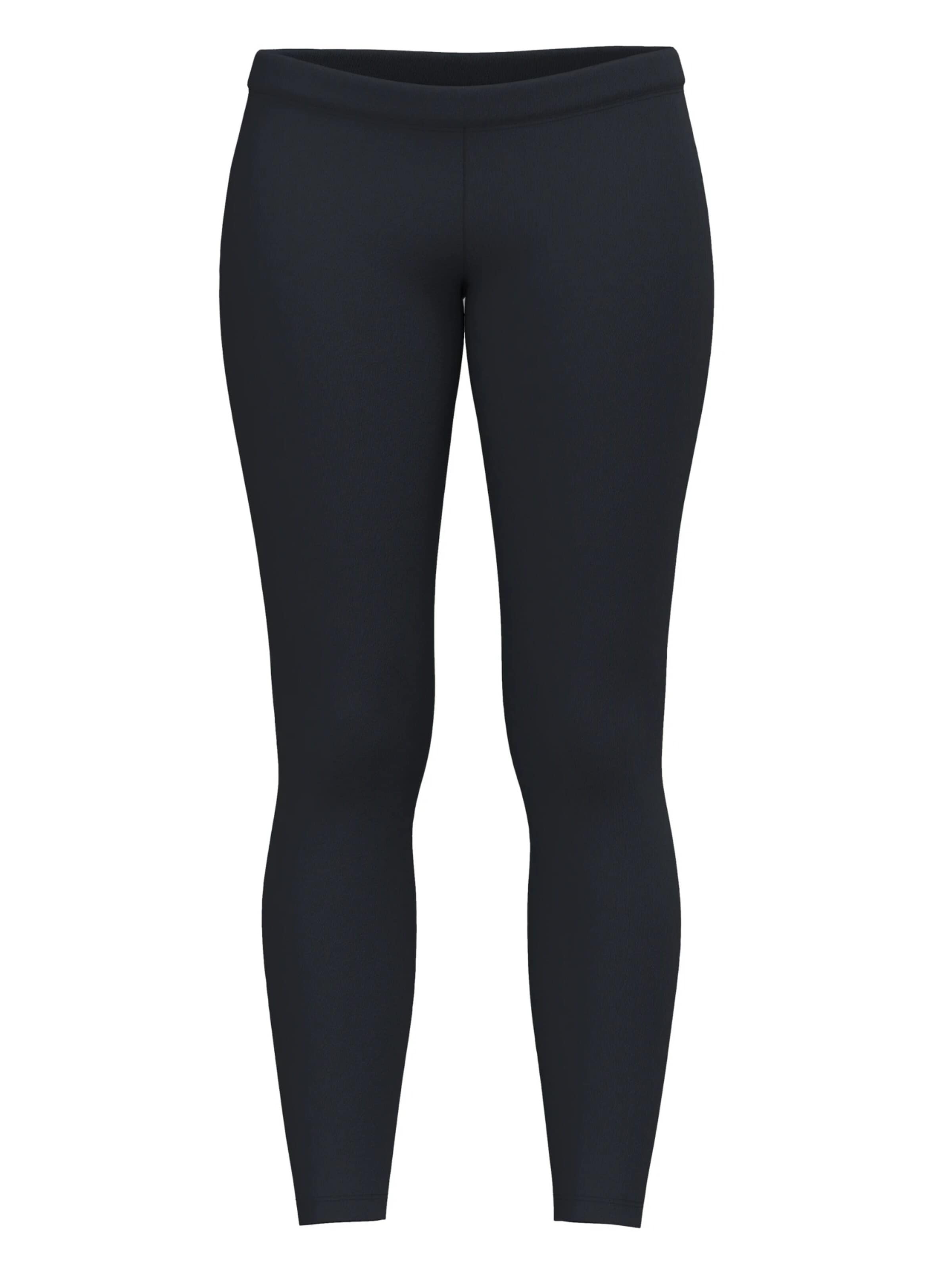 Leela COTTON Skinny Leggings in Black: front