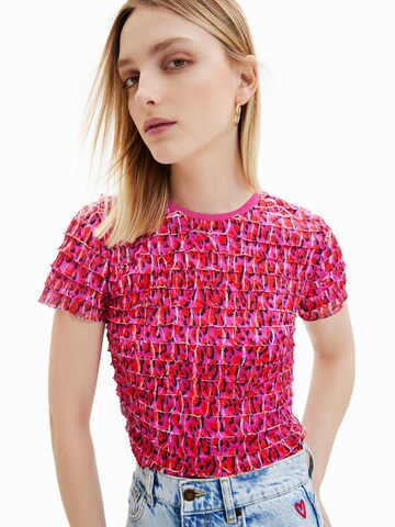 Desigual T-shirt i rosa