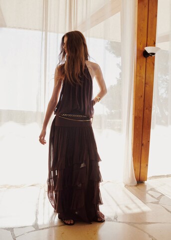 MANGO Kleid 'Glacier' in Braun: Vorderseite