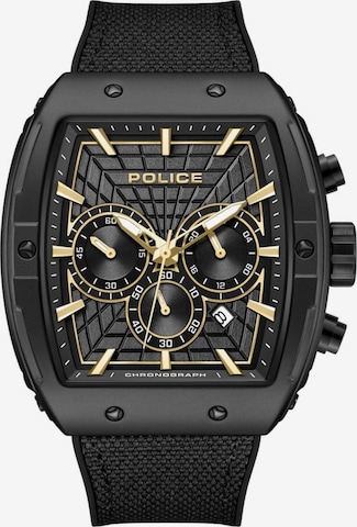 Montre à affichage analogique 'Chronograph Coswig - Quartz watch movement - Watch case width: 50 mm' POLICE en noir : devant