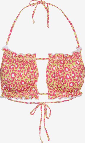 Top per bikini di VERO MODA in rosa: frontale