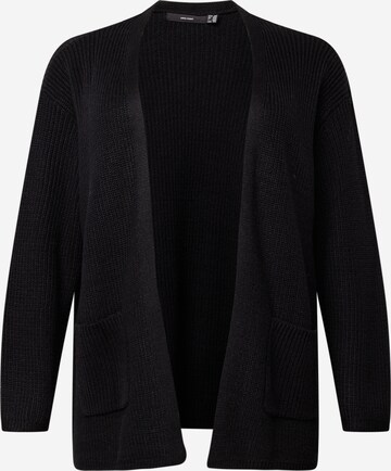 Cardigan 'FABULOUS' Vero Moda Curve en noir : devant