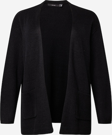 Vero Moda Curve Knit Cardigan 'FABULOUS' in Black: front