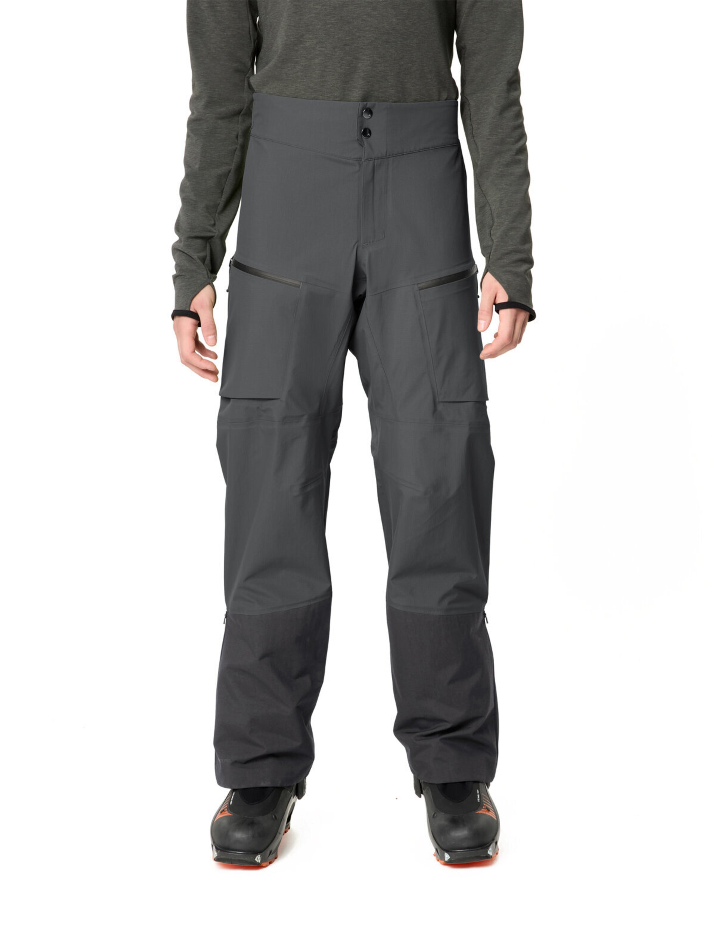VAUDE Regular Sports trousers 'Monviso II' in Grey: front
