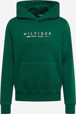 Sweat-shirt 'NEW YORK' TOMMY HILFIGER en vert : devant