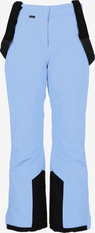 Whistler Regular Workout Pants 'Drizzle' in Blue: front