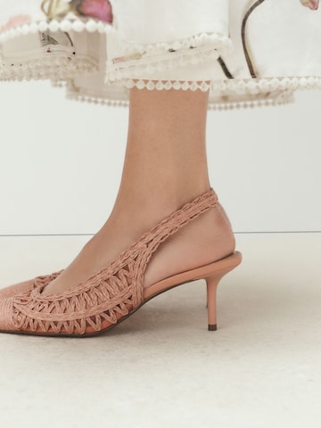 Next Slingpumps 'Forever Comfort' in Roze
