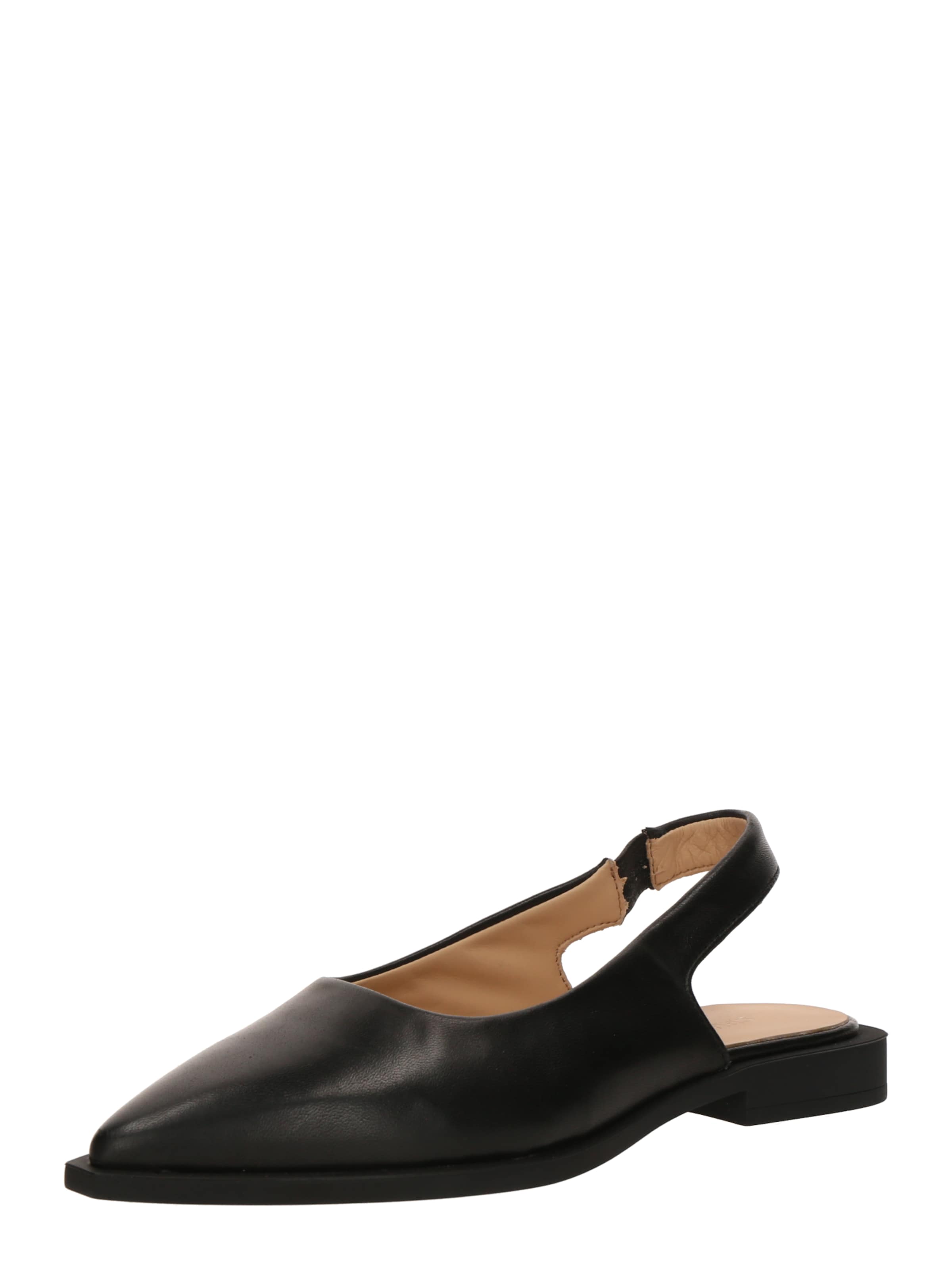 Copenhagen Studios Ballerinasko med rem i sort: forside