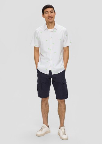 s.Oliver Regular fit Button Up Shirt in White