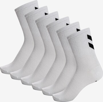 Hummel Sportsocken 'Chevron' in Weiß: predná strana