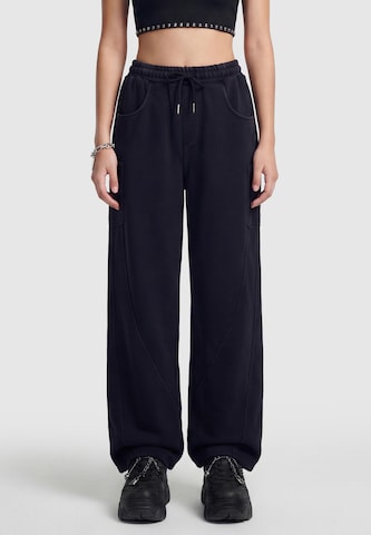 myMo ROCKS Loose fit Pants in Black: front