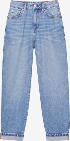 Pull&Bear Tapered Jeans in Blauw: voorkant