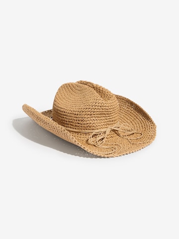 Lipsy Hattu 'Raffia' värissä beige