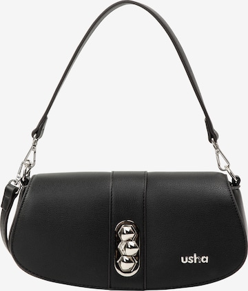 Sac bandoulière usha BLACK LABEL en noir : devant