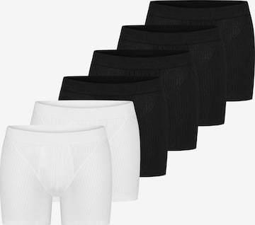 SCHIESSER Boxershorts 'Cotton Essentials Authentic' in Schwarz: Vorderseite