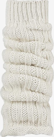 HomeOfSocks Leg Warmers 'S-208' in White: front