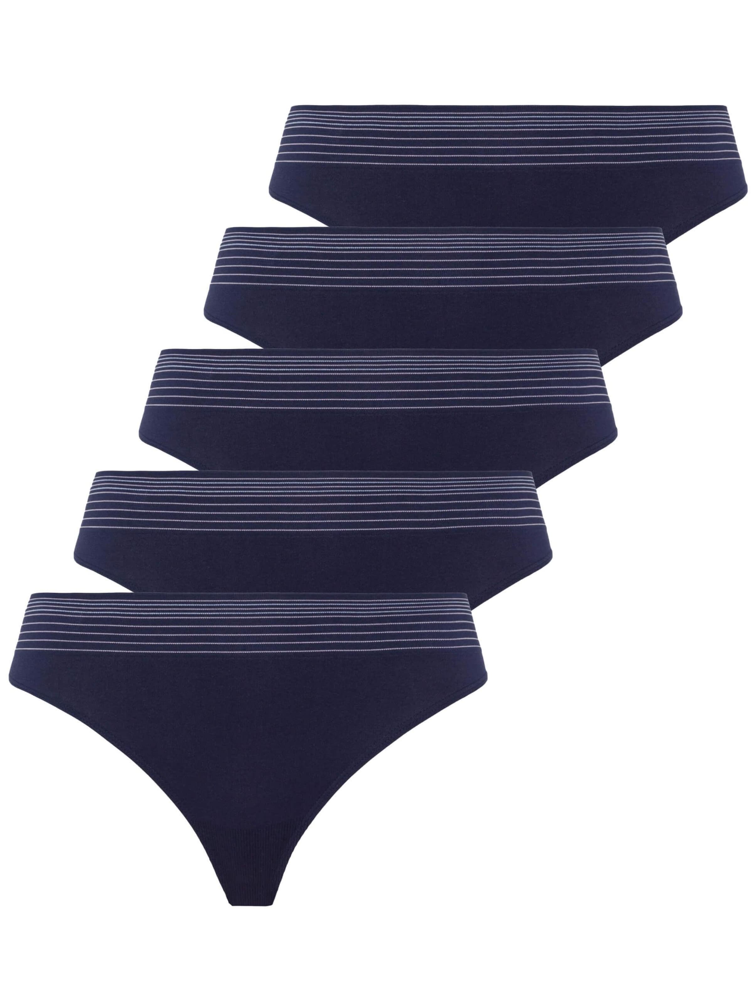 BeeDees Thong 'Boxer-String Comfee String (5-er Pack)' in Blue: front