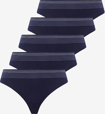 BeeDees Thong 'Boxer-String Comfee String (5-er Pack)' in Blue: front