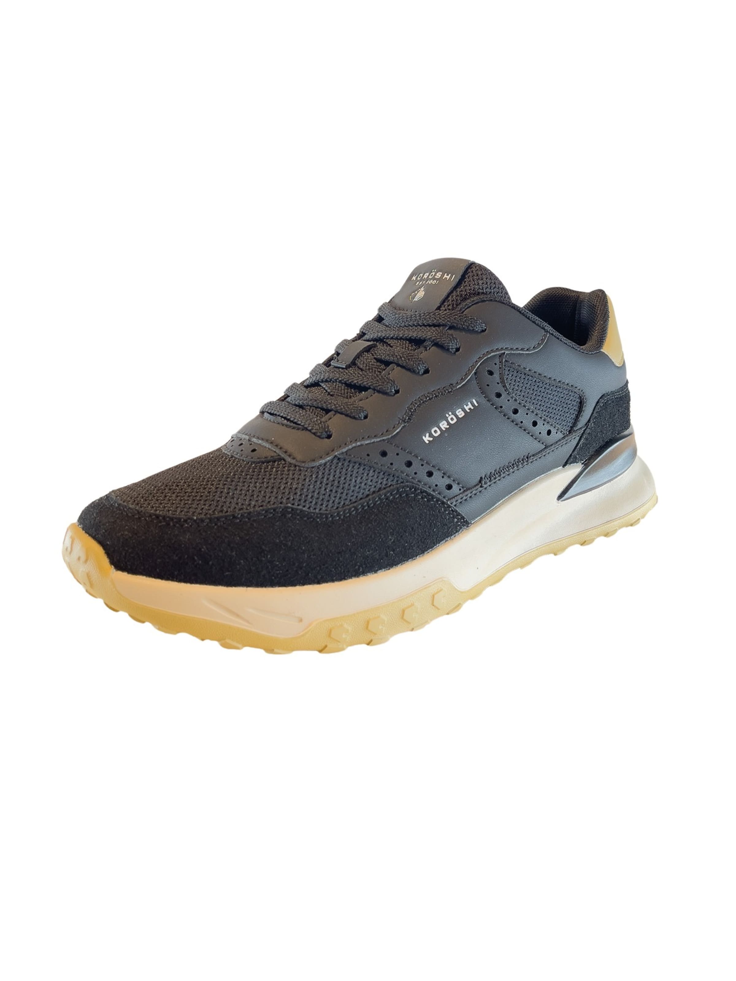 Sneaker bassa di KOROSHI in nero: frontale