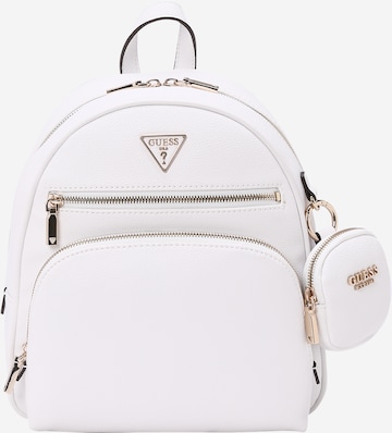 GUESS - Mochila 'POWER PLAY' em branco: frente