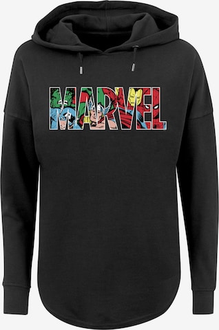 F4NT4STIC Sweatshirt 'Marvel Avengers' in Zwart: voorkant