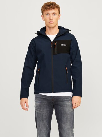 JACK & JONES Functionele jas in Blauw: voorkant