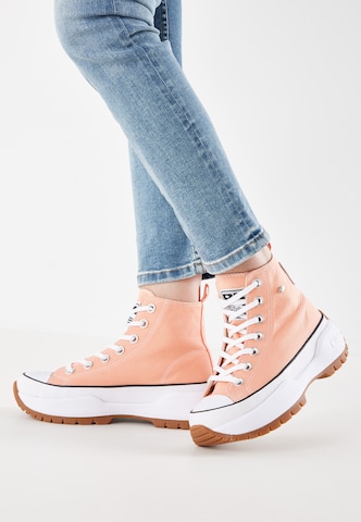 BRITISH KNIGHTS Sneakers hoog 'Kaya Fly' in Oranje