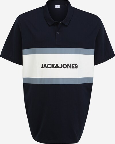 Jack & Jones Plus Tričko 'SHAKE' - námořnická modř / šedá / bílá, Produkt