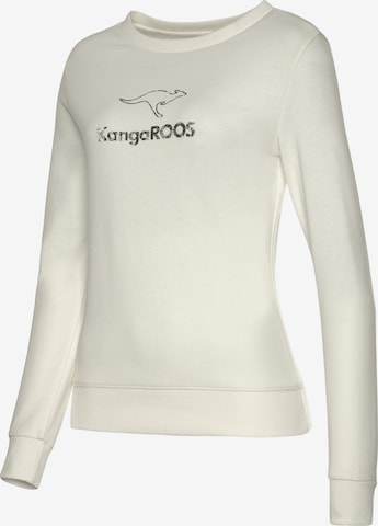 KangaROOS Sweatshirt in Weiß