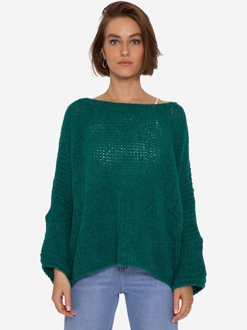 Pull-over SASSYCLASSY en vert : devant