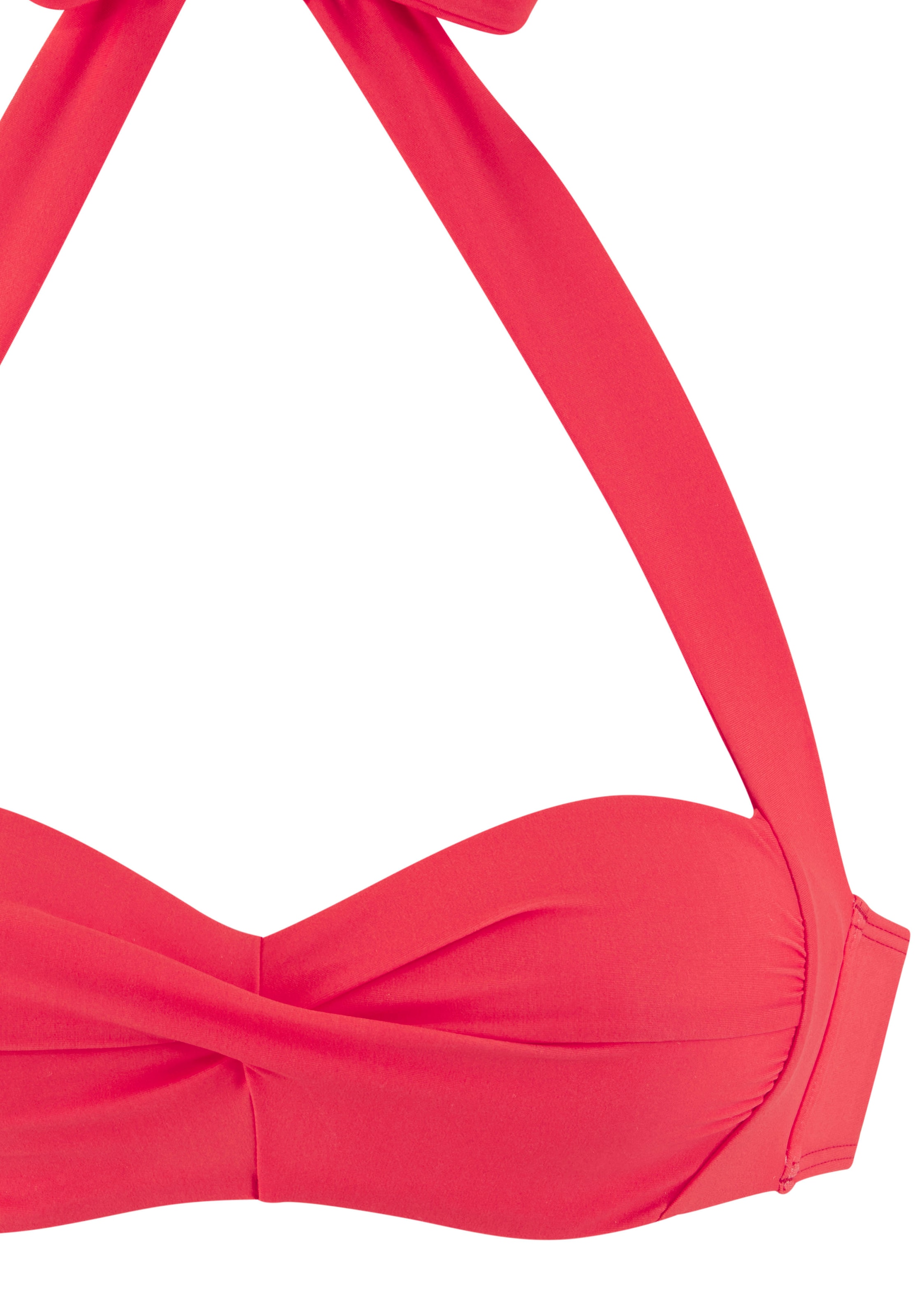 LASCANA Балконет Верх бикини в Красный