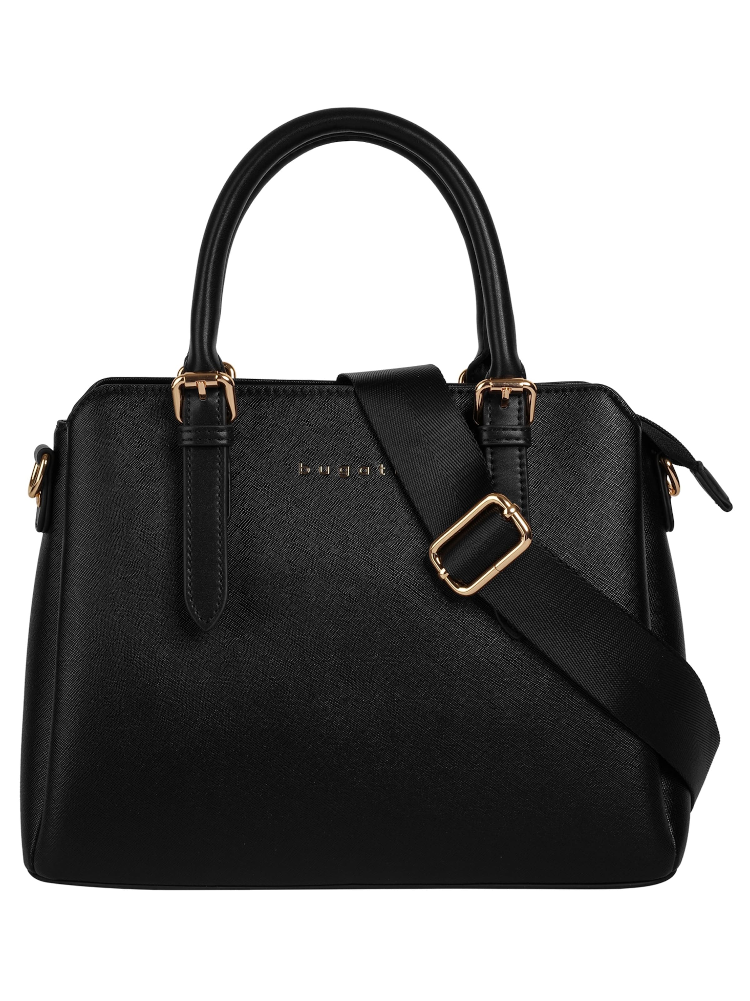 Sacs à main 'ELLA SAFFIANO' bugatti en noir : devant