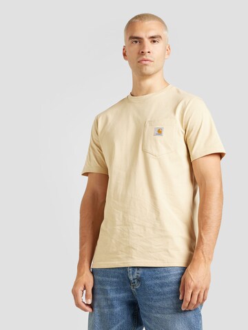 T-Shirt Carhartt WIP en beige : devant