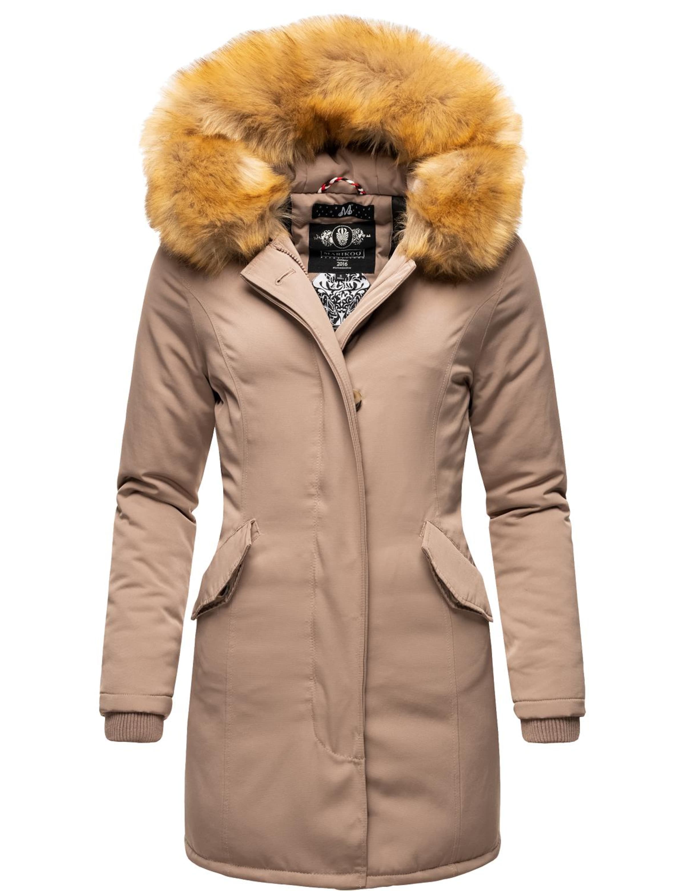 Parka d’hiver 'Karmaa' MARIKOO en beige : devant