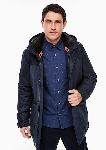 s.Oliver Winterparka in Blauw: voorkant